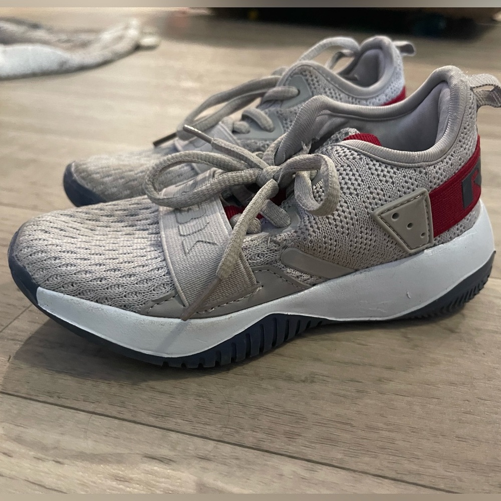 Rbx gray red sneakers kids toddler boy sz 11